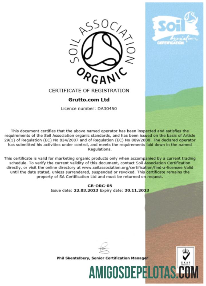 certificado de registro da USA Soil Association em branco modelo Word e PDF